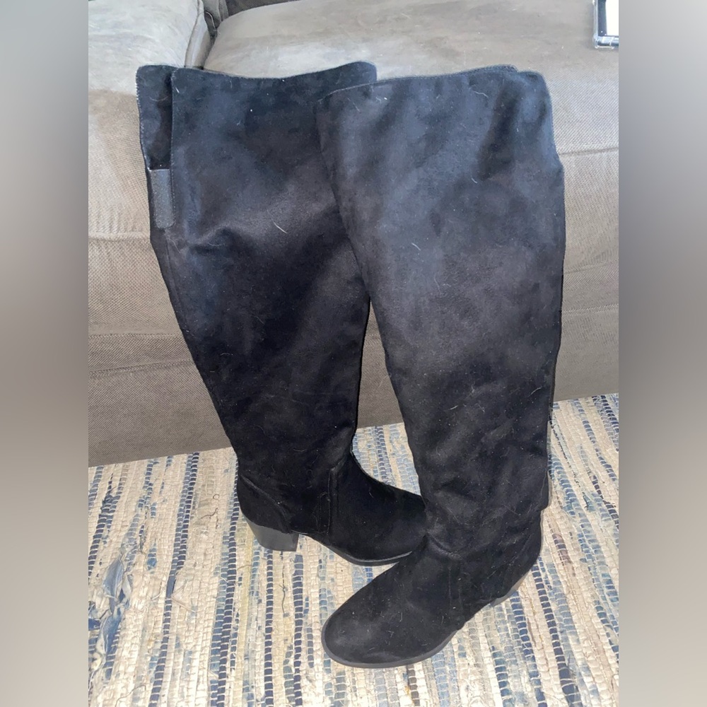 Black over the knee boots